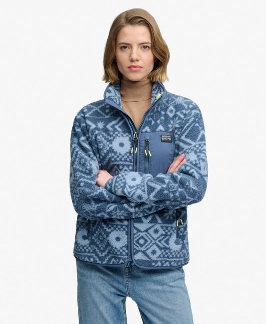 Outdoor Printed Zip Fleece