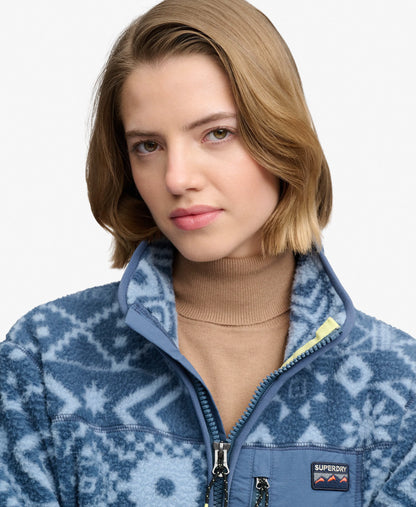 Outdoor Printed Zip Fleece