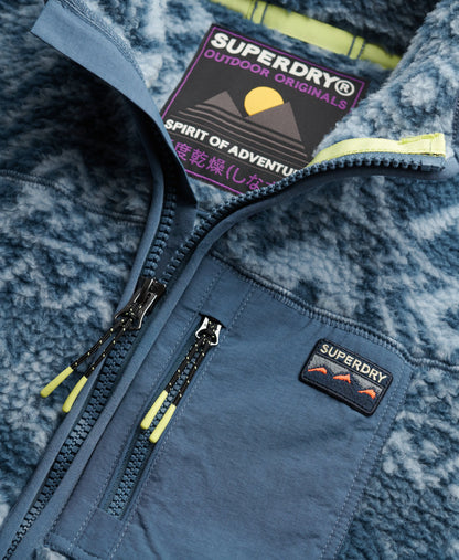Outdoor Printed Zip Fleece