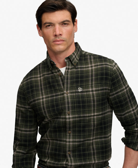 Frontier Check Olive Green