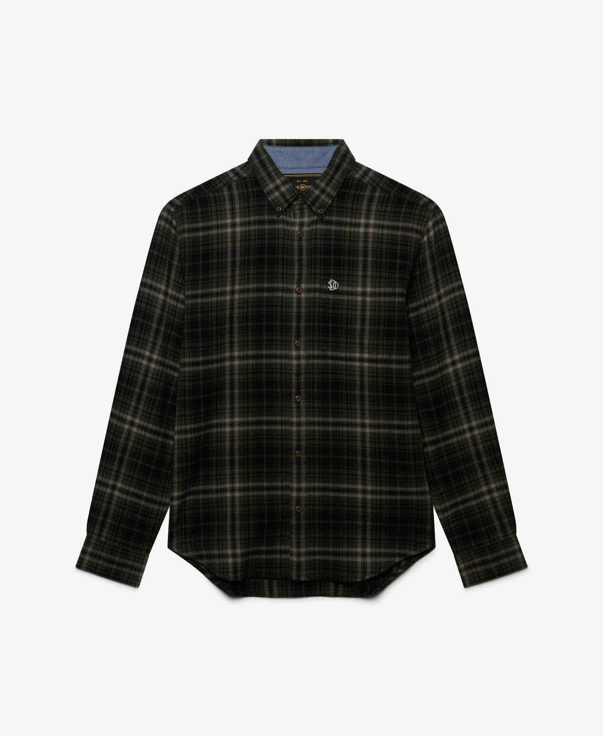 Frontier Check Olive Green