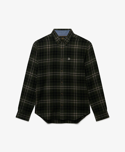 Frontier Check Olive Green