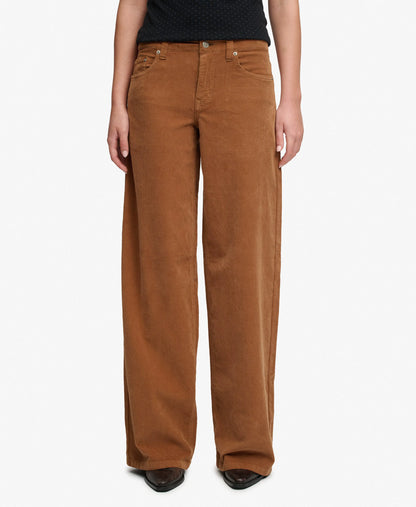 Mid Rise Baggy Corduroy Trousers