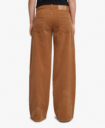 Mid Rise Baggy Corduroy Trousers