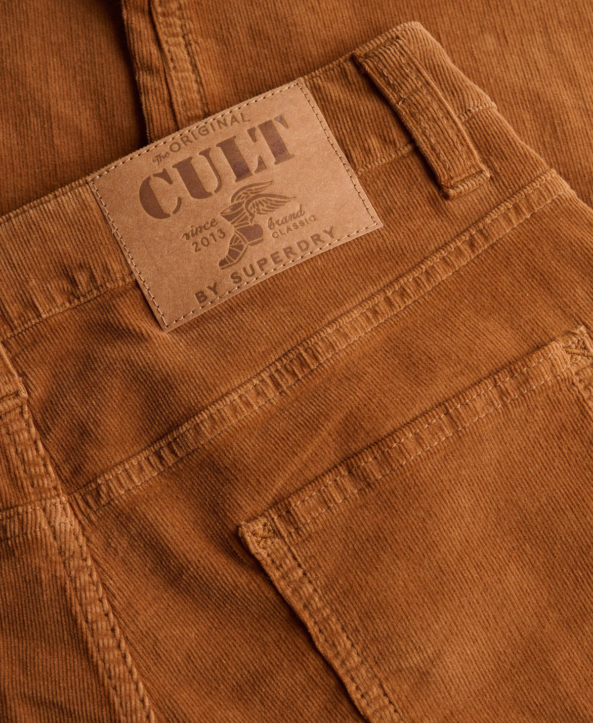 Mid Rise Baggy Corduroy Trousers
