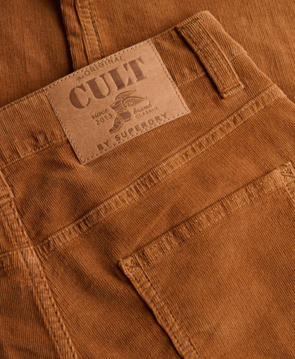 Mid Rise Baggy Corduroy Trousers
