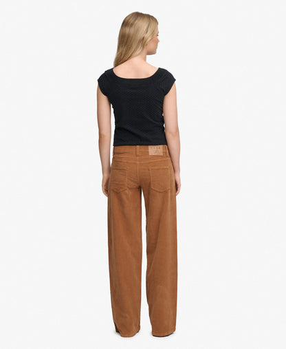 Mid Rise Baggy Corduroy Trousers