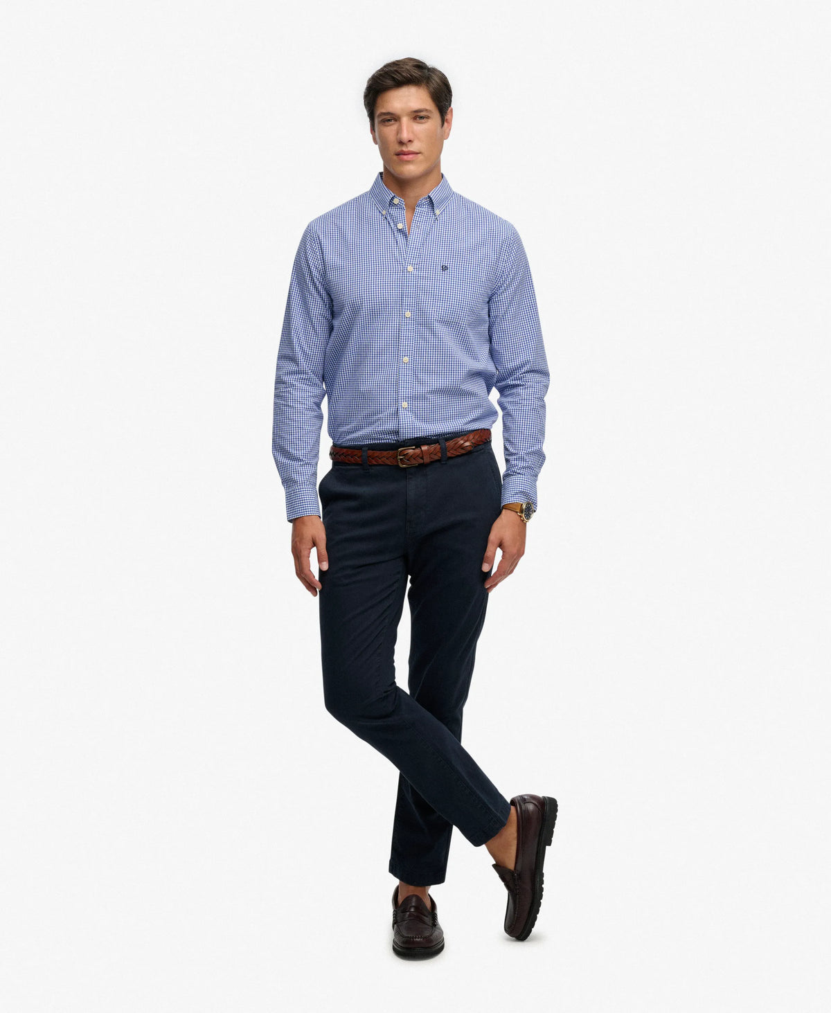 Montauk Navy Gingham
