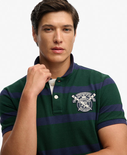Green/Navy Stripe