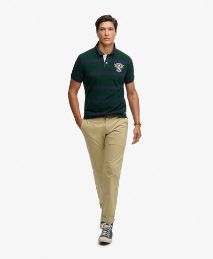 Green/Navy Stripe