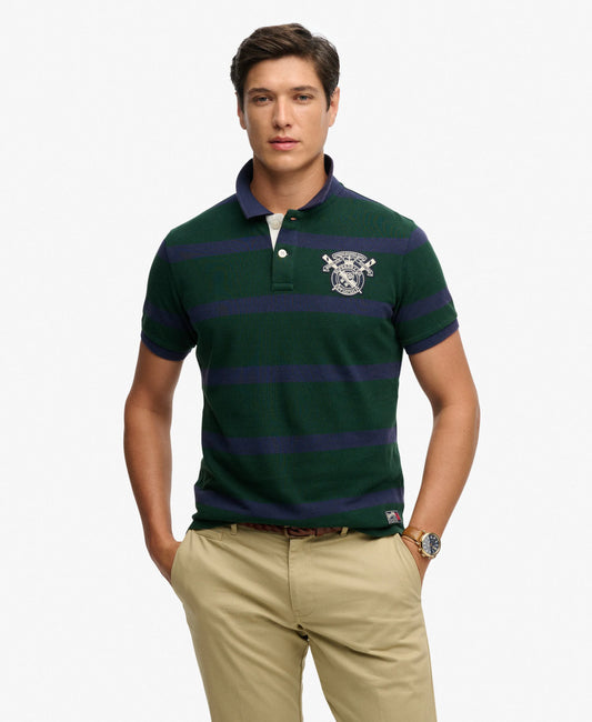 Green/Navy Stripe