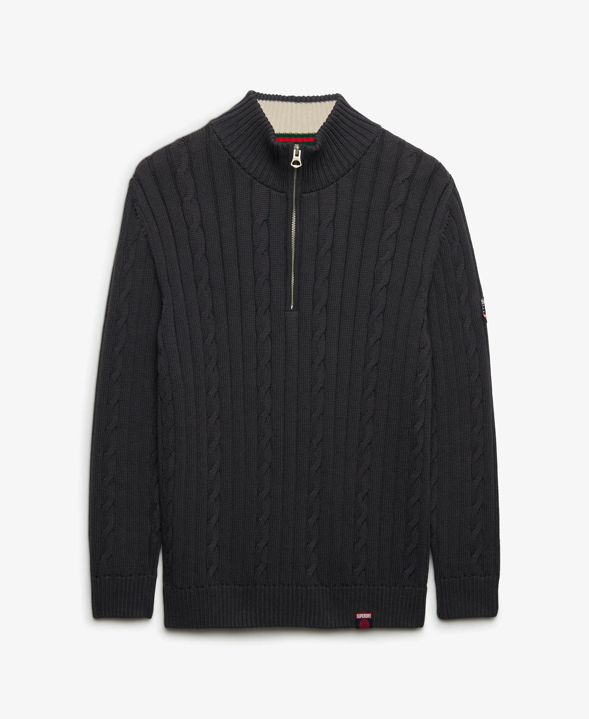 Cable Half Zip Knit
