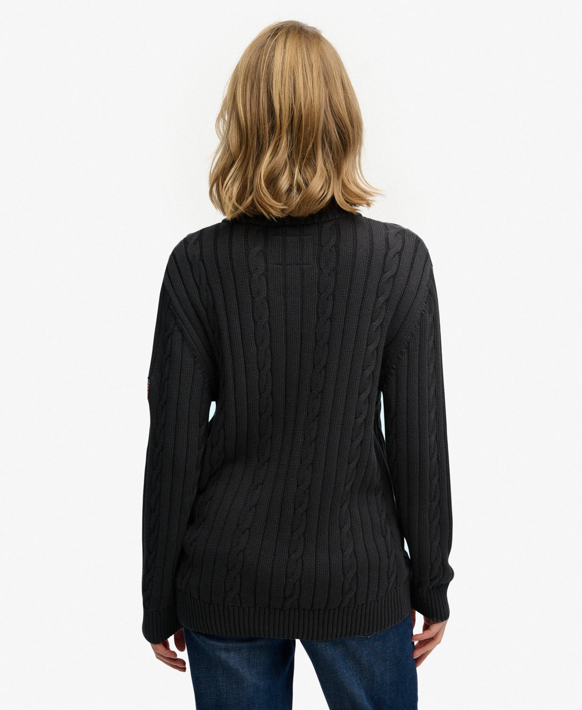 Cable Half Zip Knit