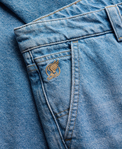 Oversized Rigid Washed Jeans