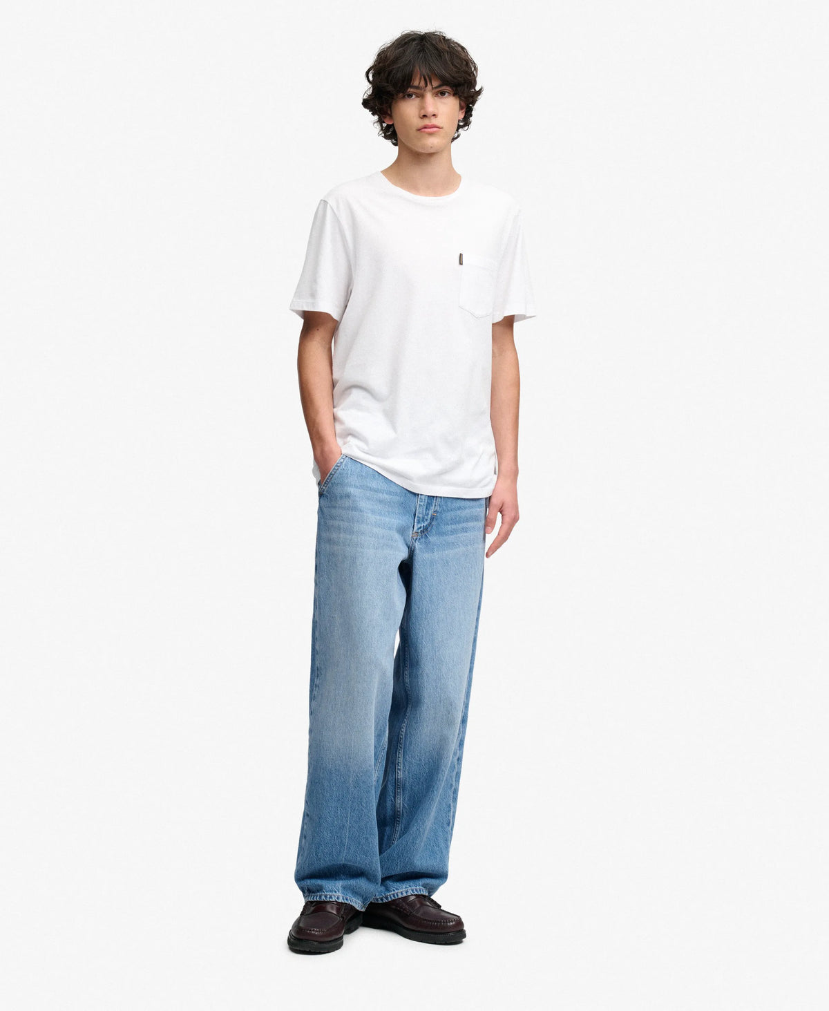 Oversized Rigid Washed Jeans