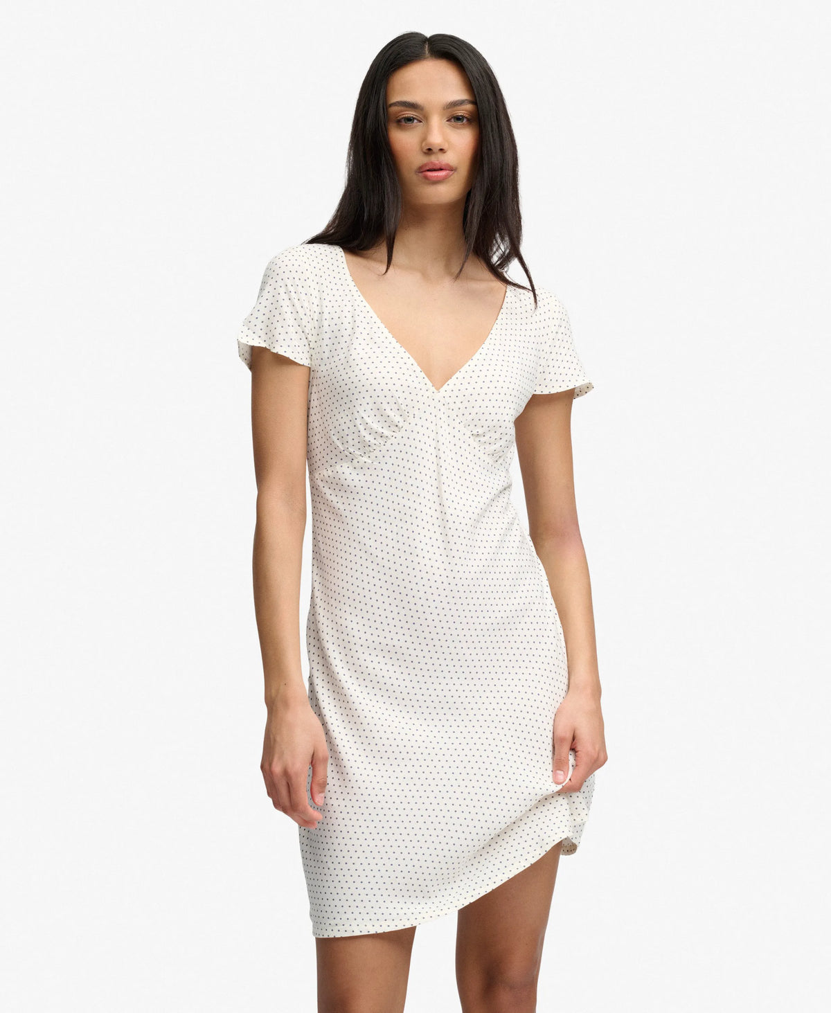 Off White Polka Dot