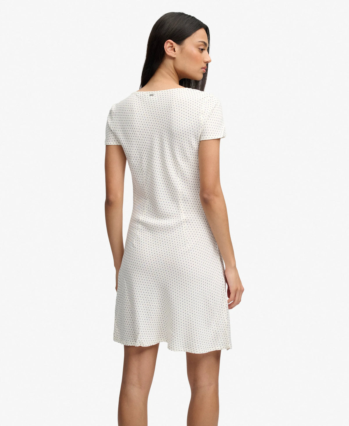 Off White Polka Dot
