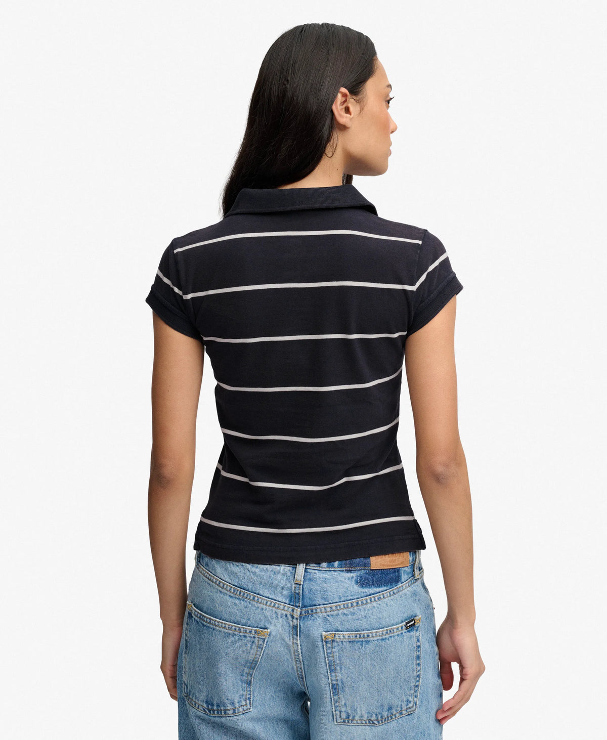 Athletic Essentials Stripe Jersey Polo Shirt