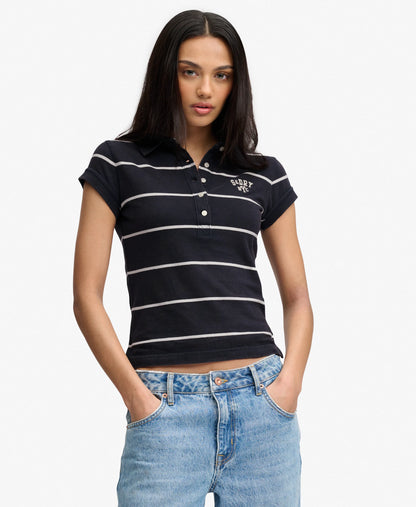Athletic Essentials Stripe Jersey Polo Shirt