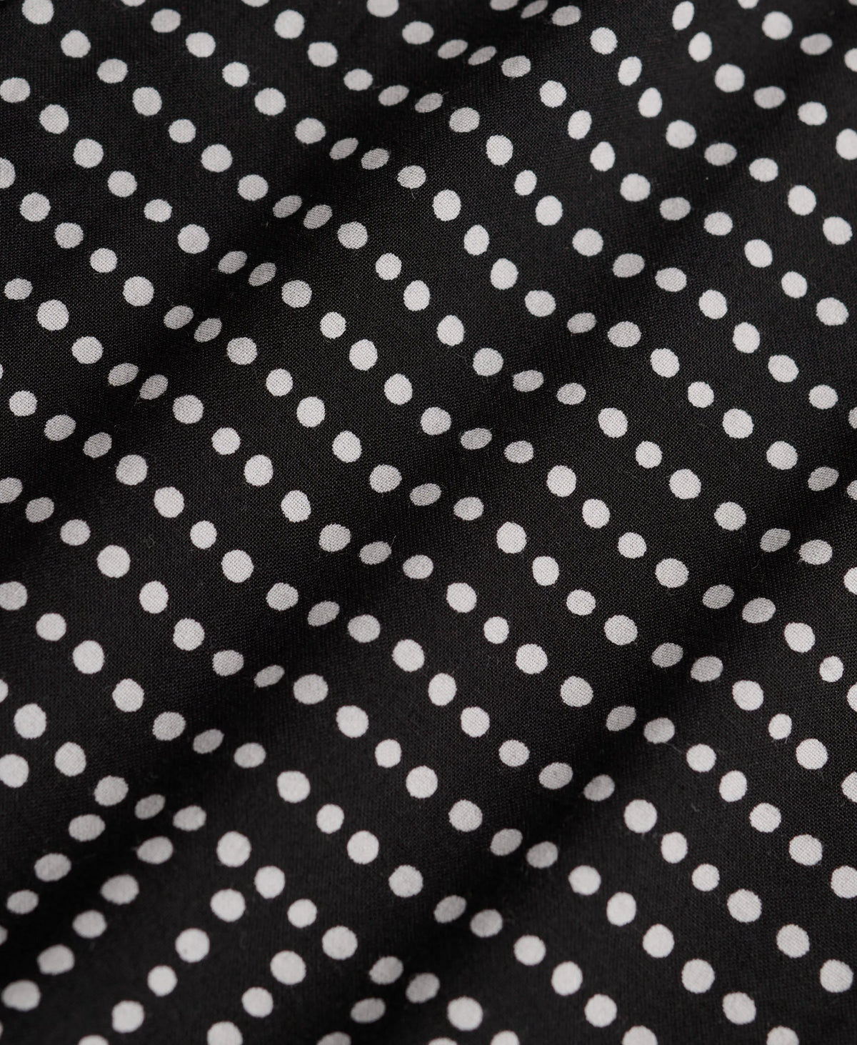 Black Dot Row Print