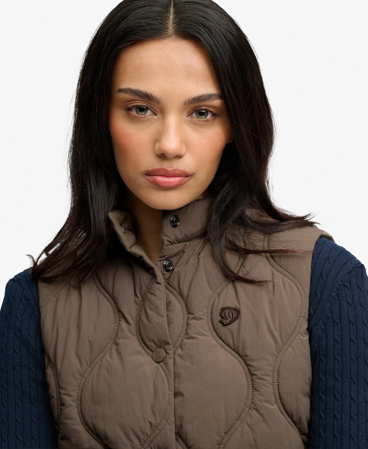 Onion Quilt Crinkle Snap Gilet