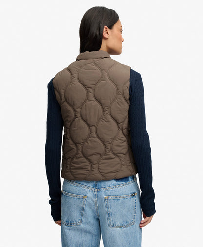 Onion Quilt Crinkle Snap Gilet