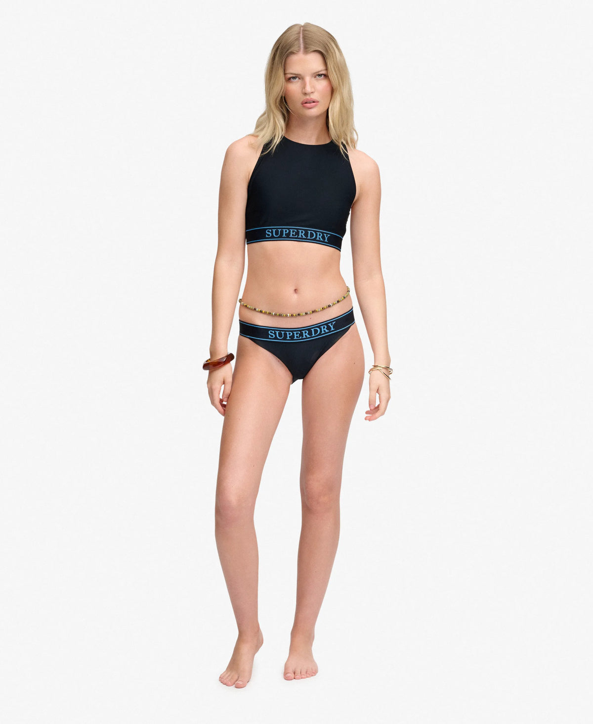 Logo Racer Back Bikini Top