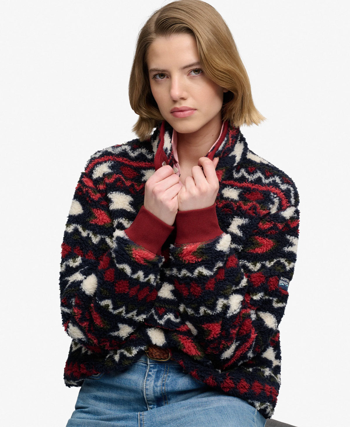 Burgundy Mini Aztec