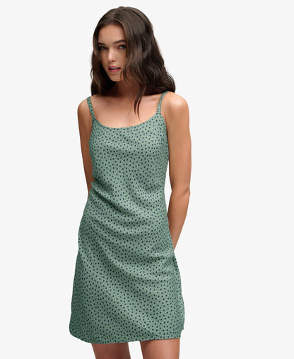 Green/Navy Ditsy Hearts