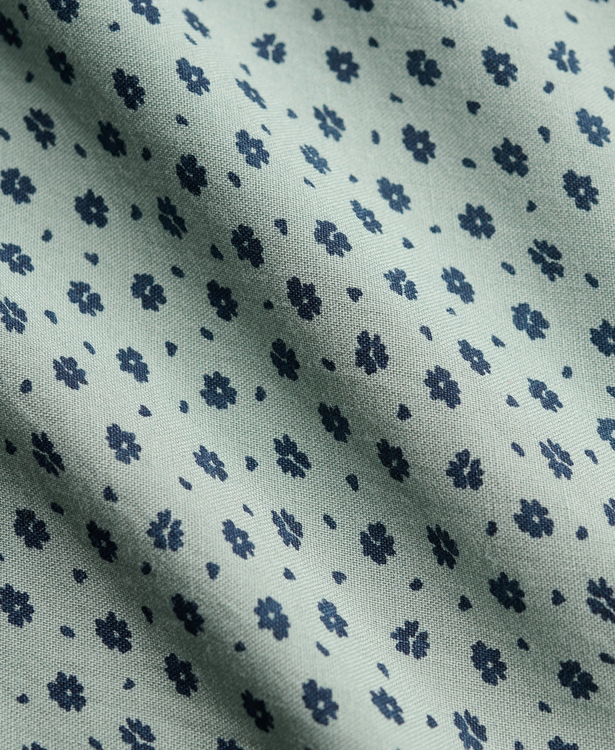 Green/Navy Ditsy Hearts