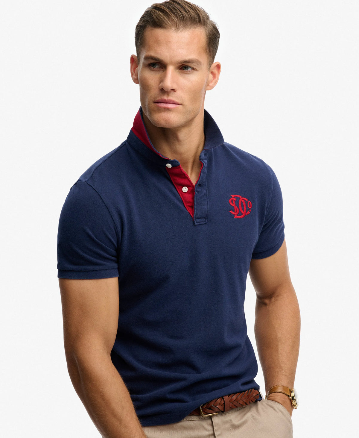 Darkest Navy/Red