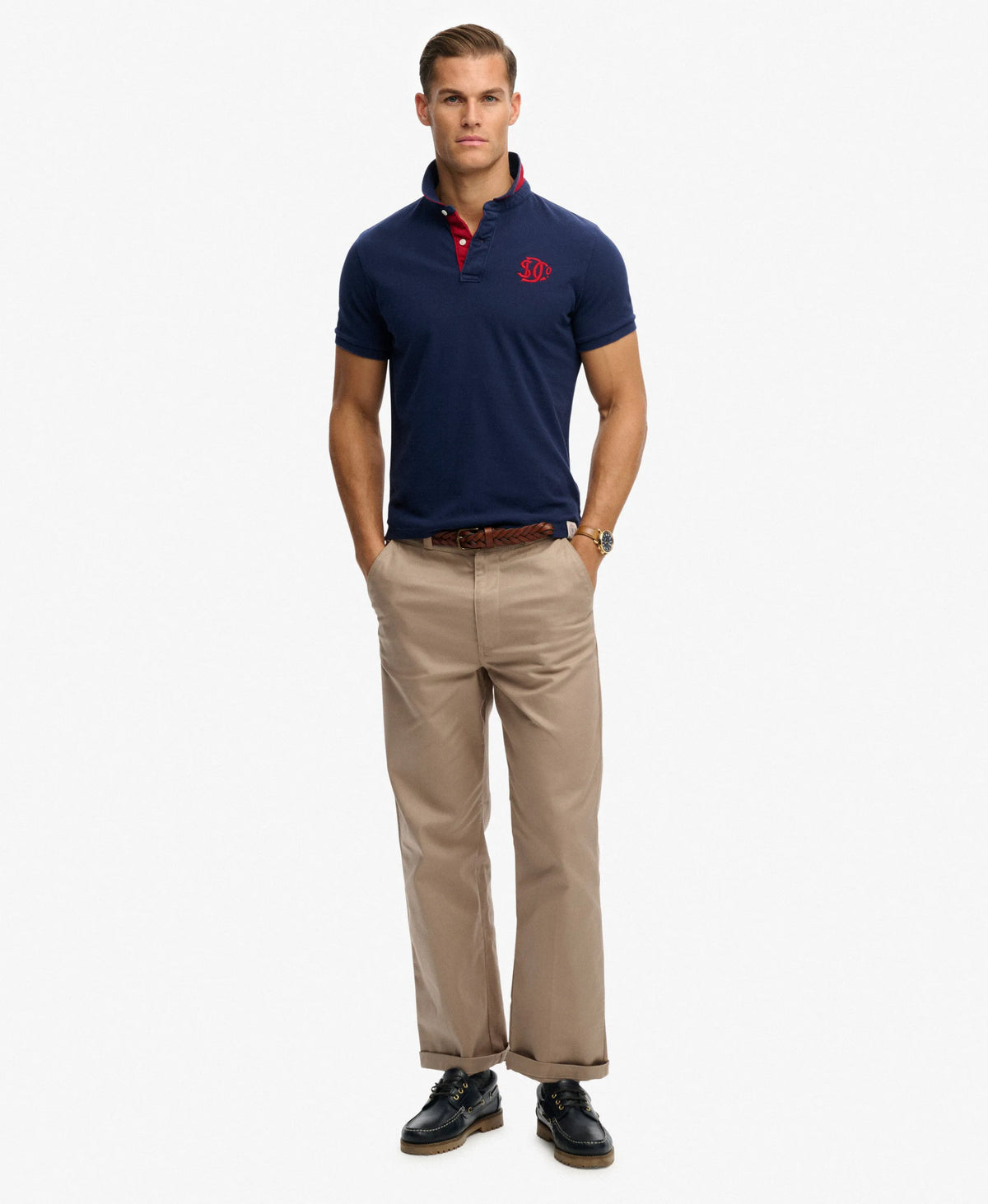 Darkest Navy/Red