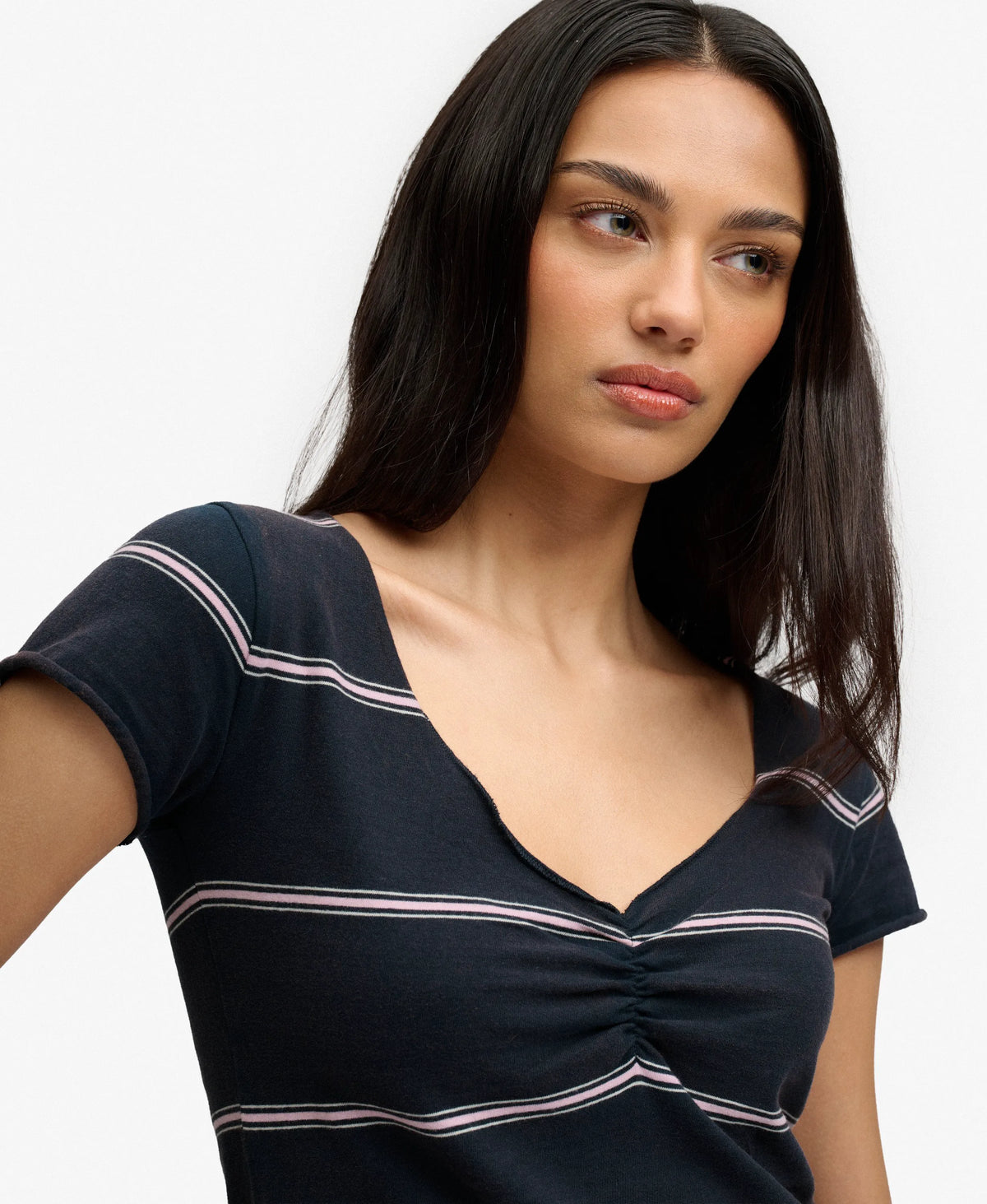 Pink Navy Stripe