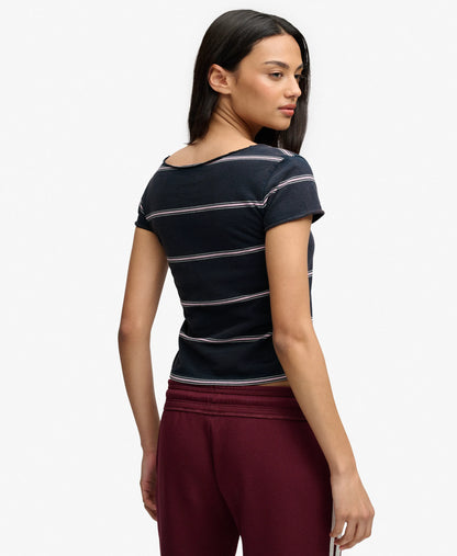 Pink Navy Stripe