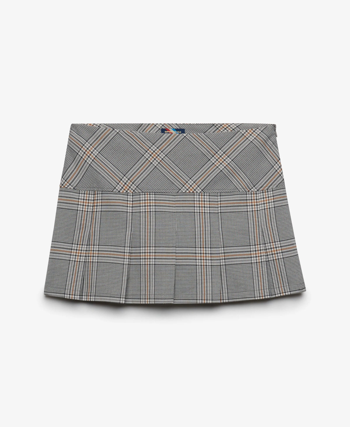 1/2 Pleat Check Skirt