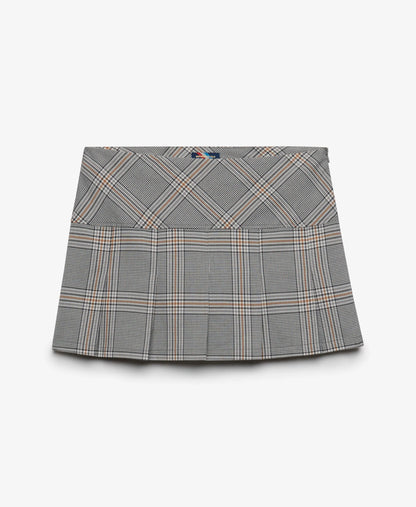 1/2 Pleat Check Skirt