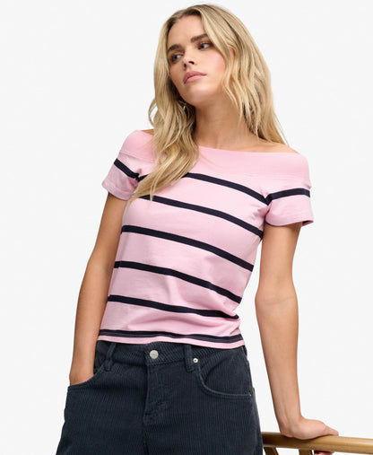 Pink/Navy Stripe