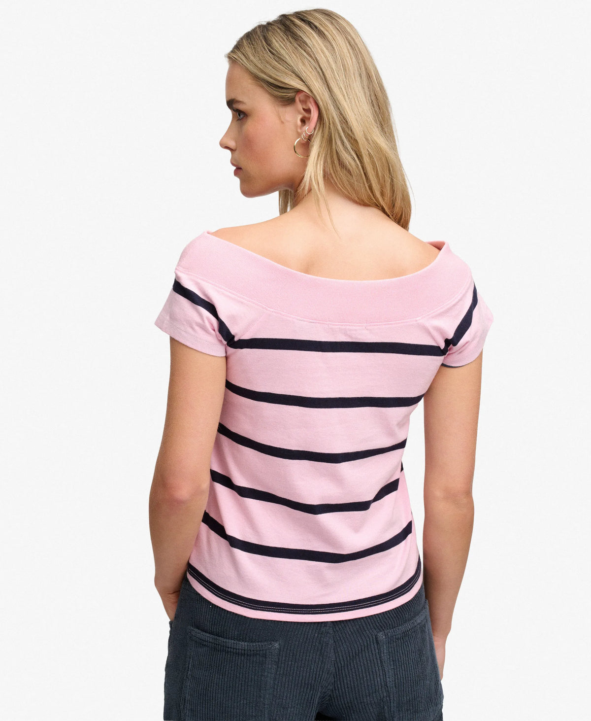 Pink/Navy Stripe