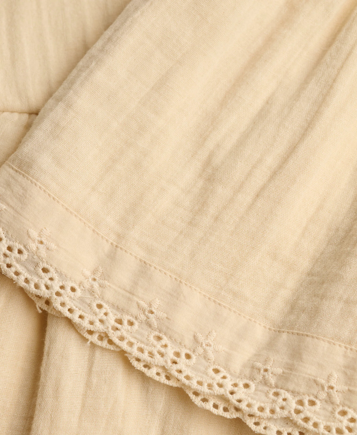 Broderie Trim Mini Skirt