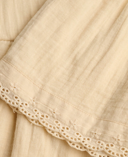 Broderie Trim Mini Skirt