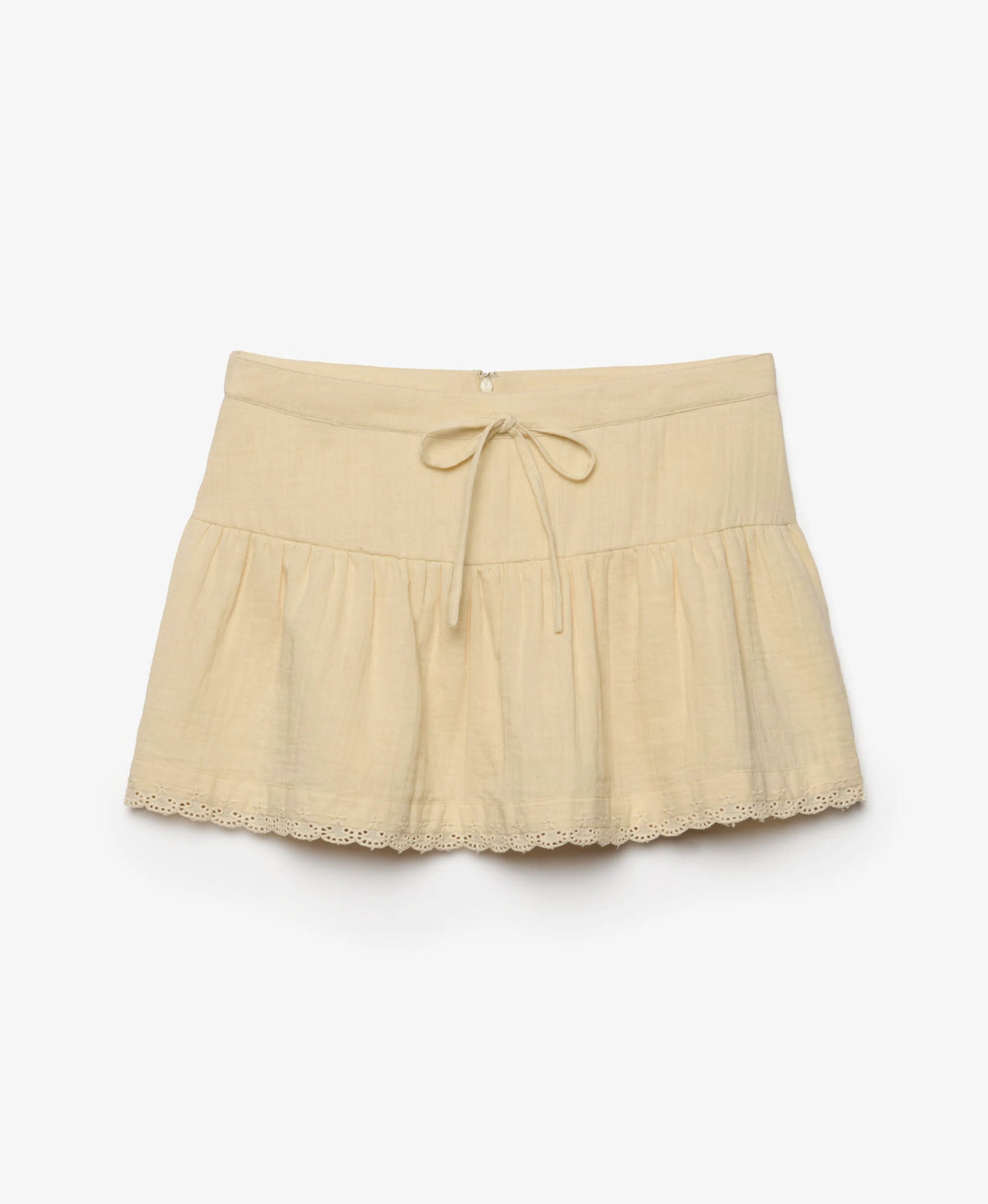 Broderie Trim Mini Skirt