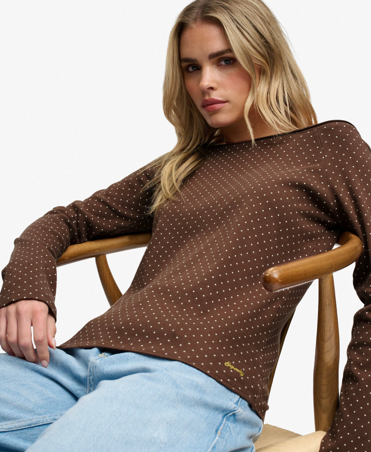 Chestnut Brown Polka Dot
