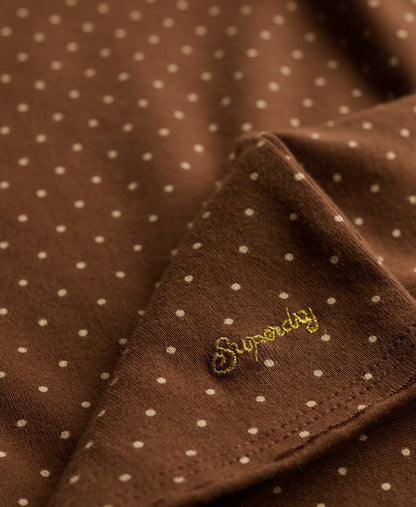 Chestnut Brown Polka Dot