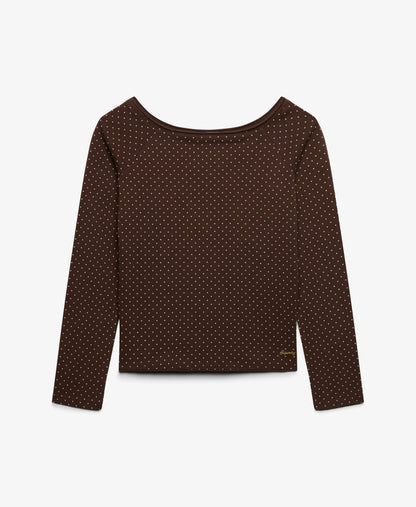 Chestnut Brown Polka Dot