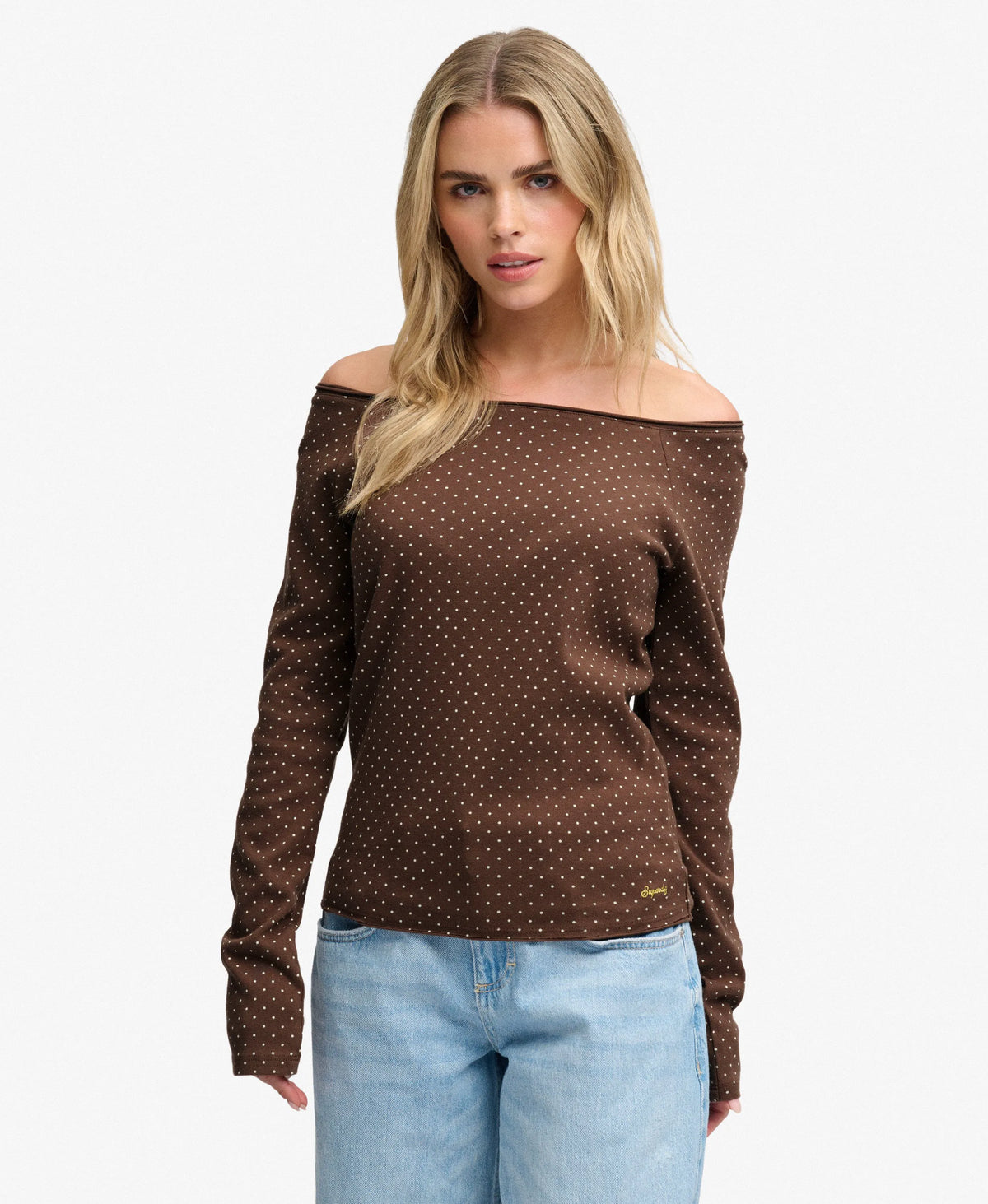 Chestnut Brown Polka Dot