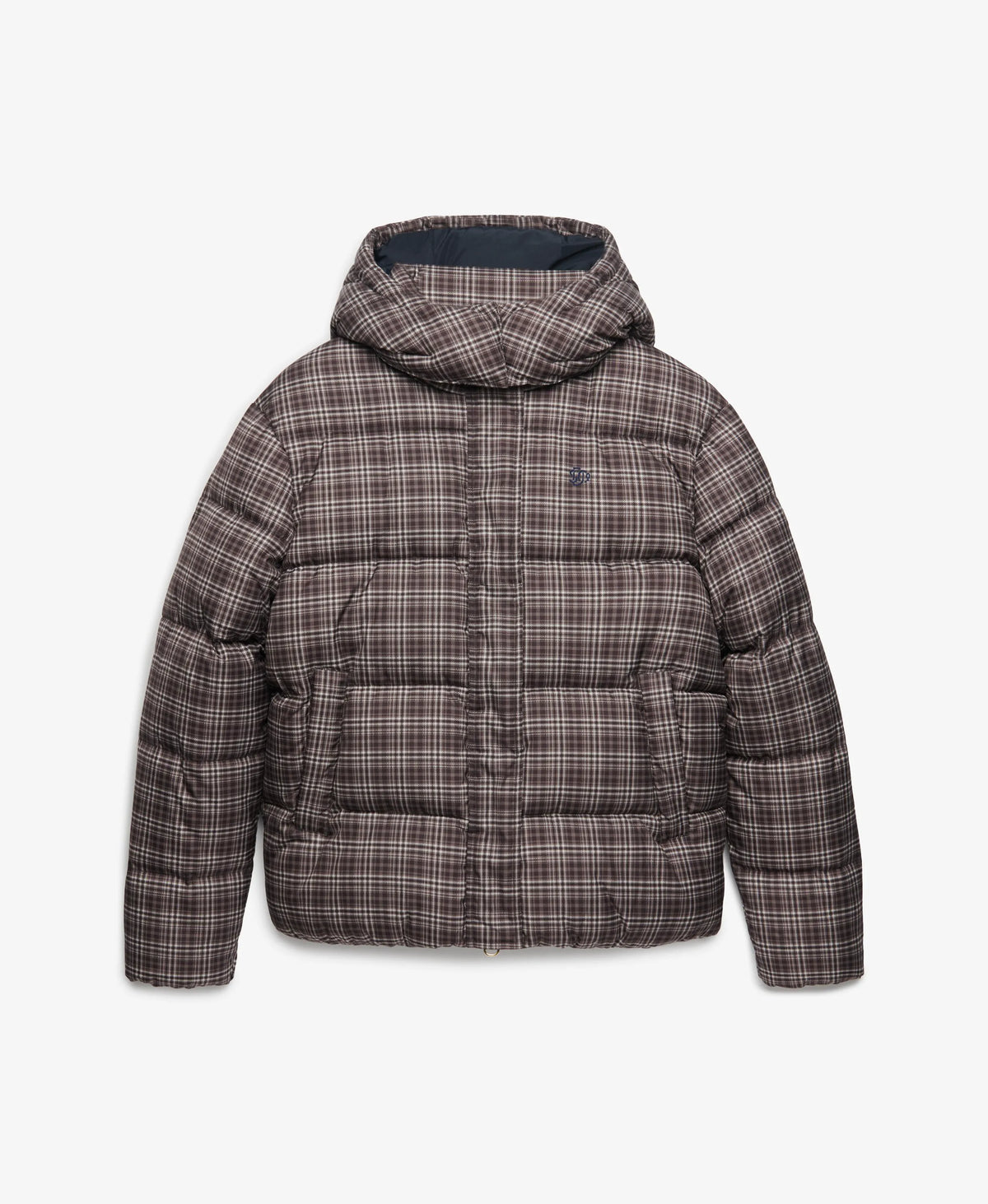 Premium Printed Check Puffer Jacket