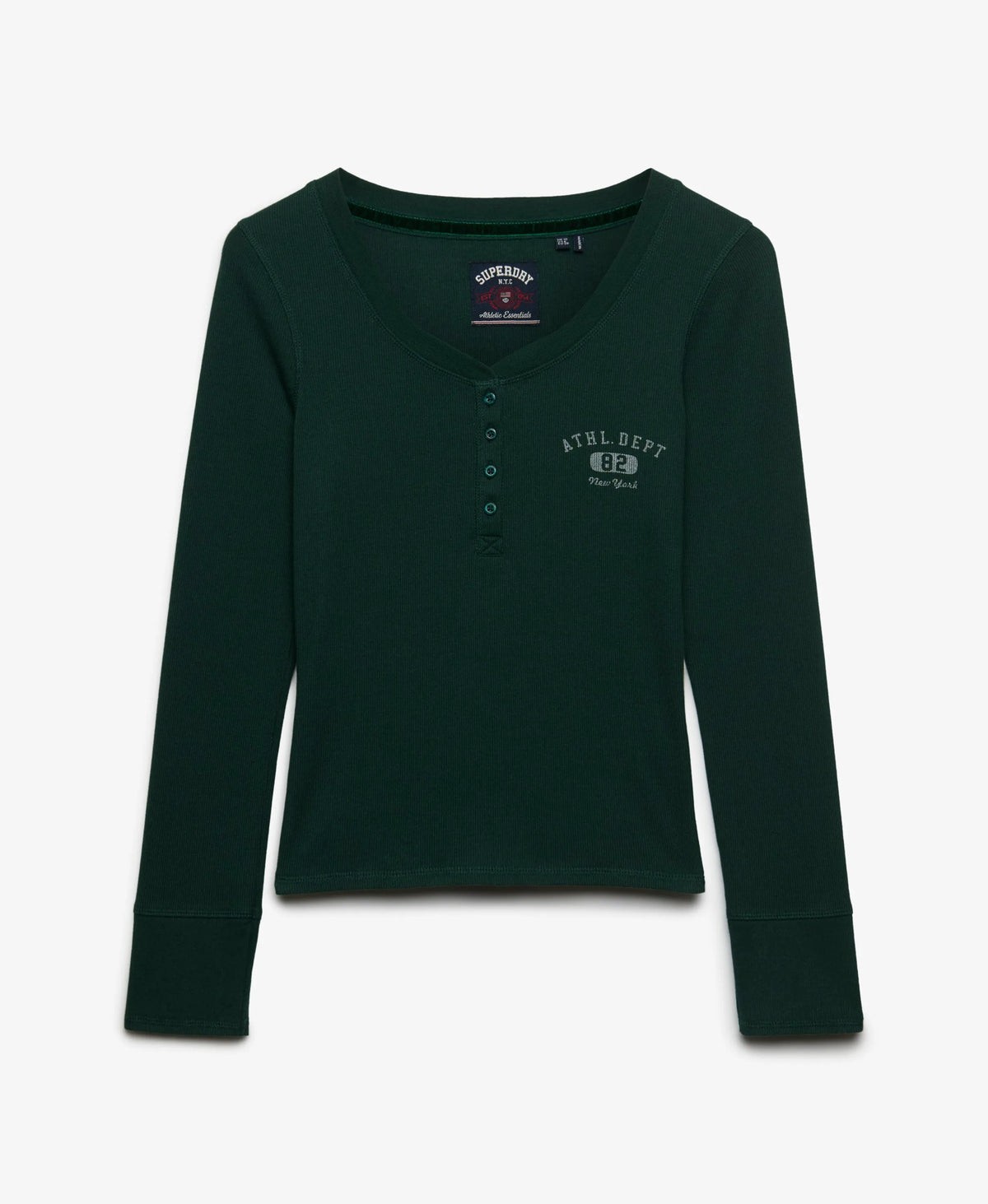 Athletic Button Down Long Sleeve Top