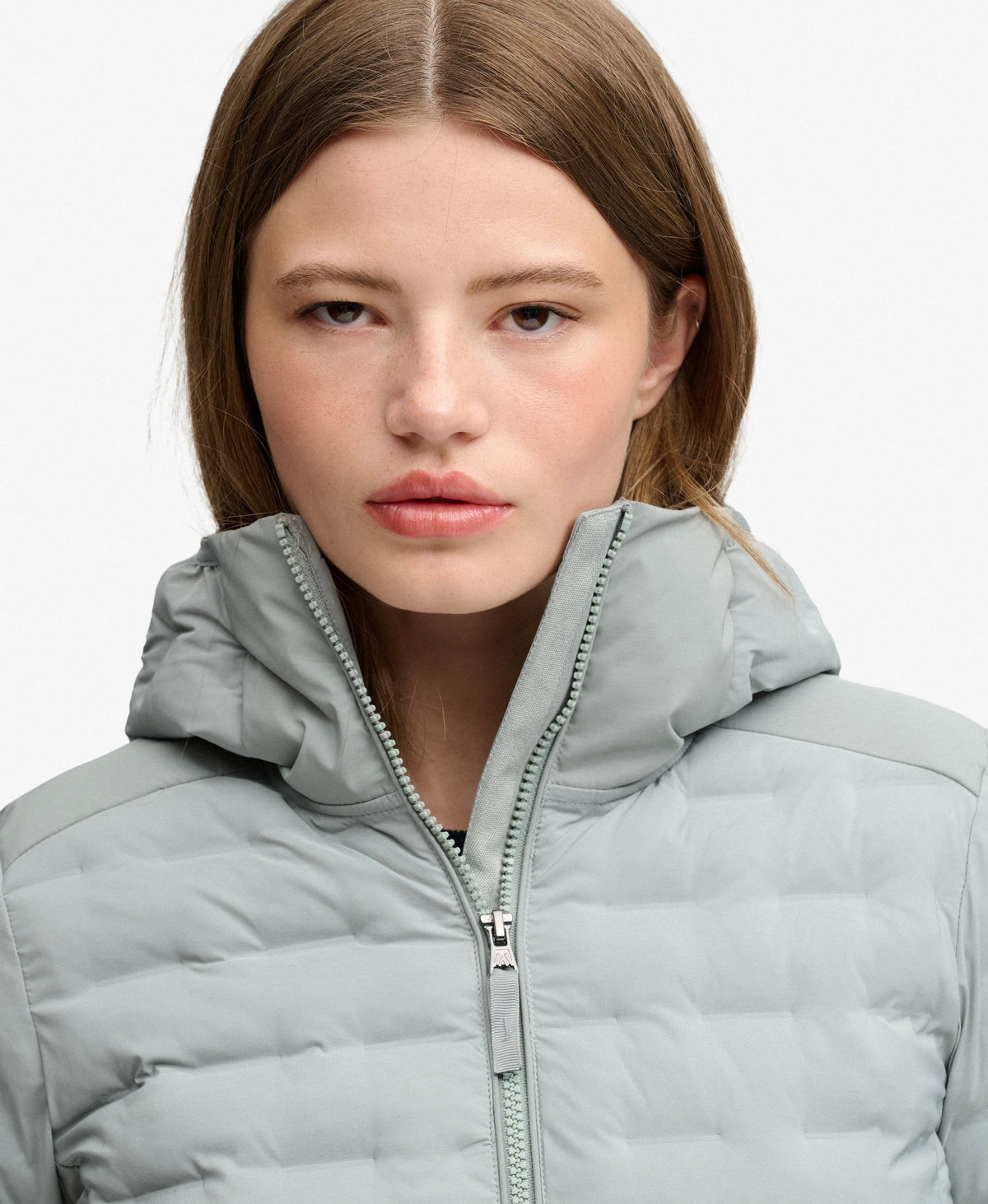 Hooded Heat Weld Padded Jacket
