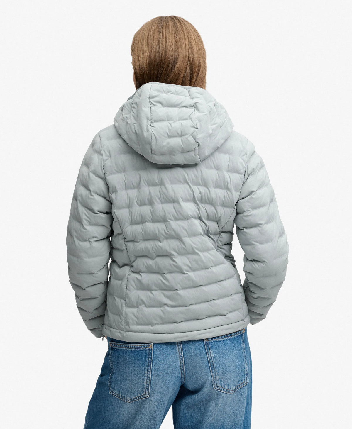 Hooded Heat Weld Padded Jacket