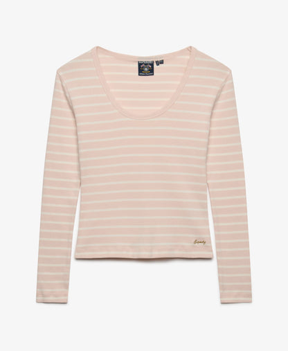 Rose Blush Pink Stripe